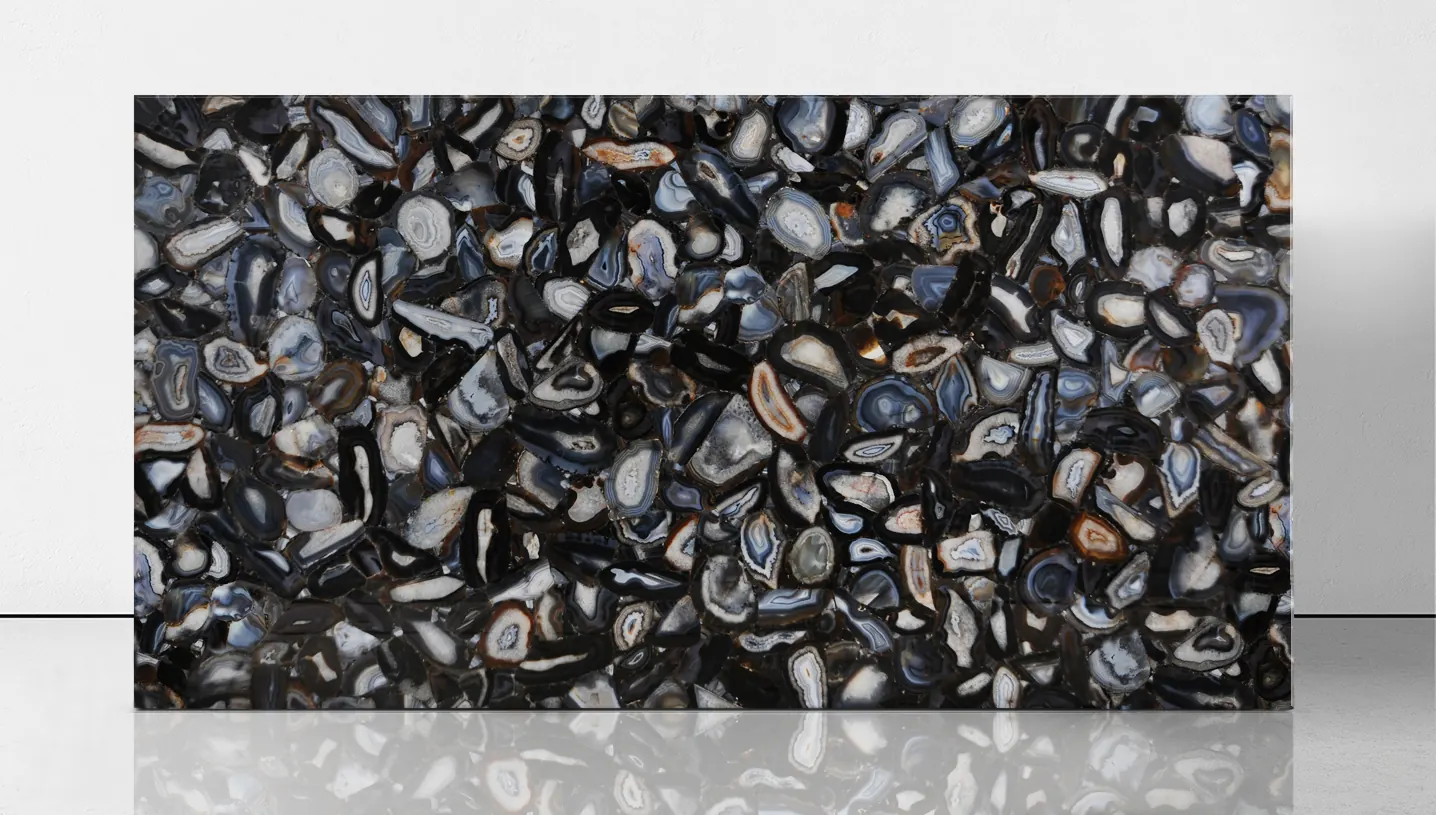 Agate Black Eye, агаты — образец натурального камня