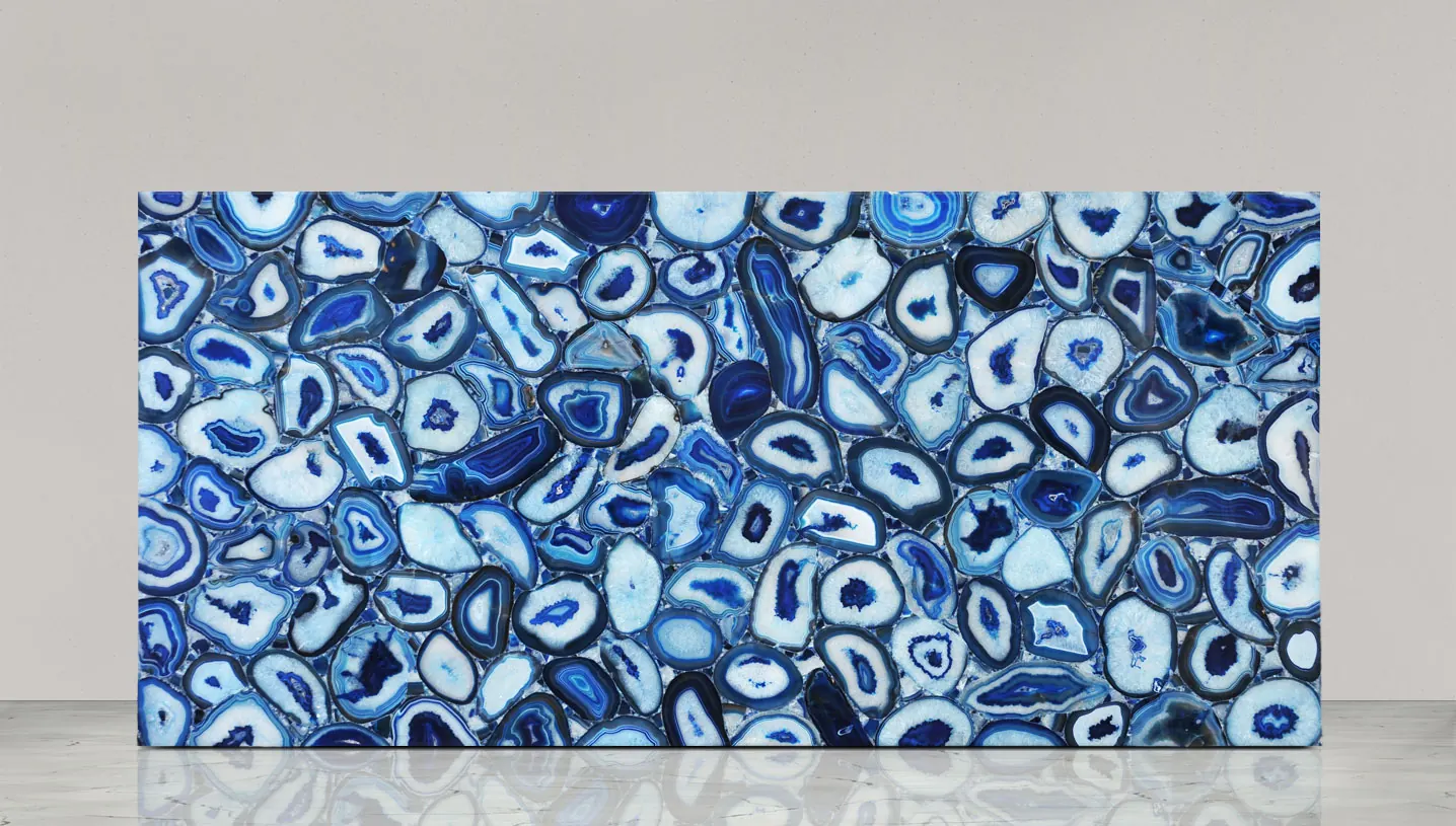 Agate Blue, агаты — образец натурального камня