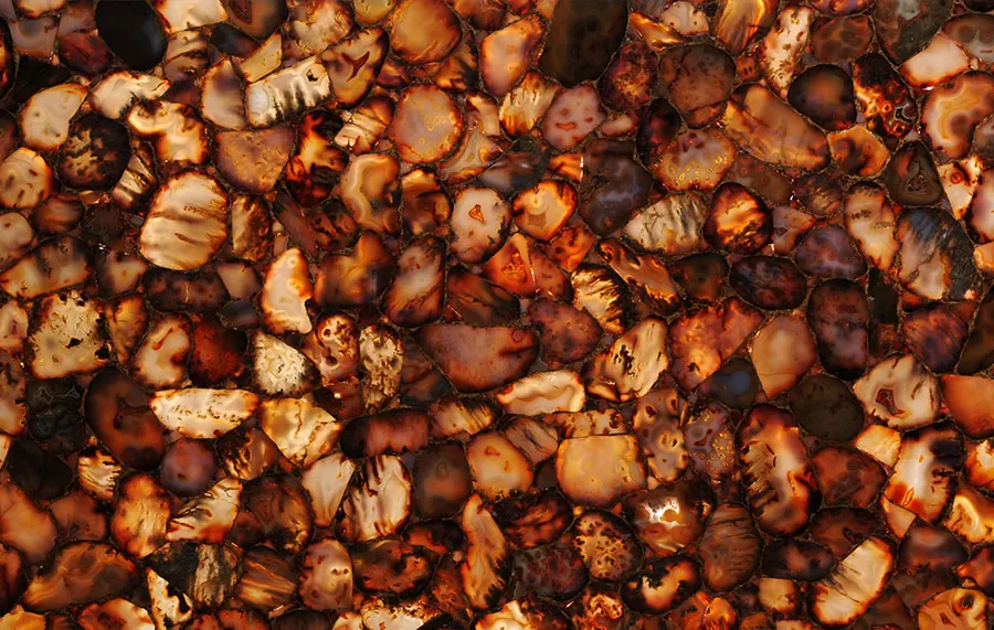 Agate Gold Carnelian Pattern, агаты — образец натурального камня