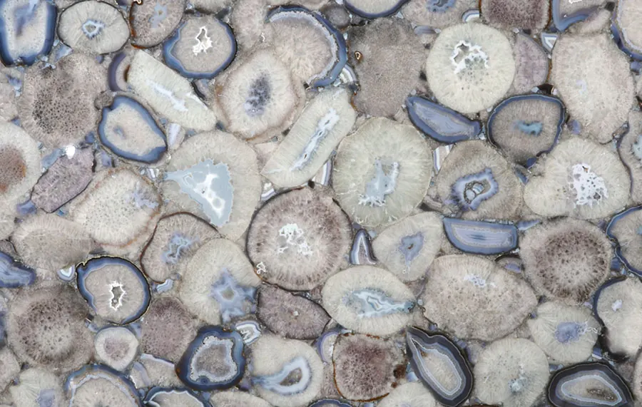 Agate Grey Lilac, агаты — образец натурального камня