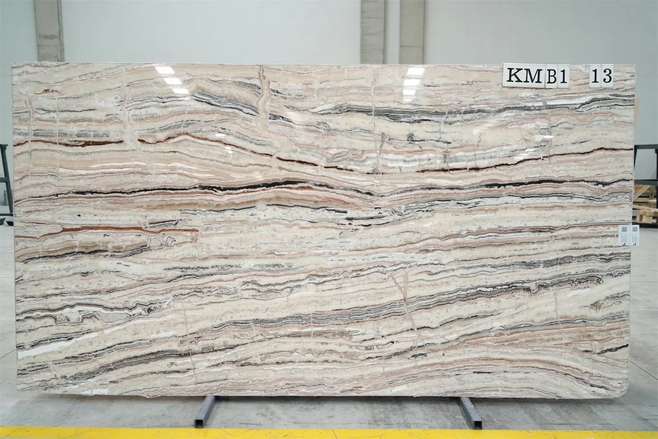 Jurassic Onyx Light, оникс — образец натурального камня