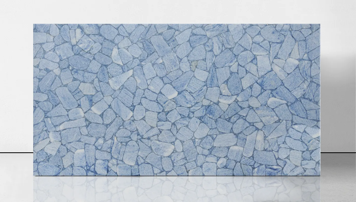 calcite blue, полудрагоценные камни — образец натурального камня