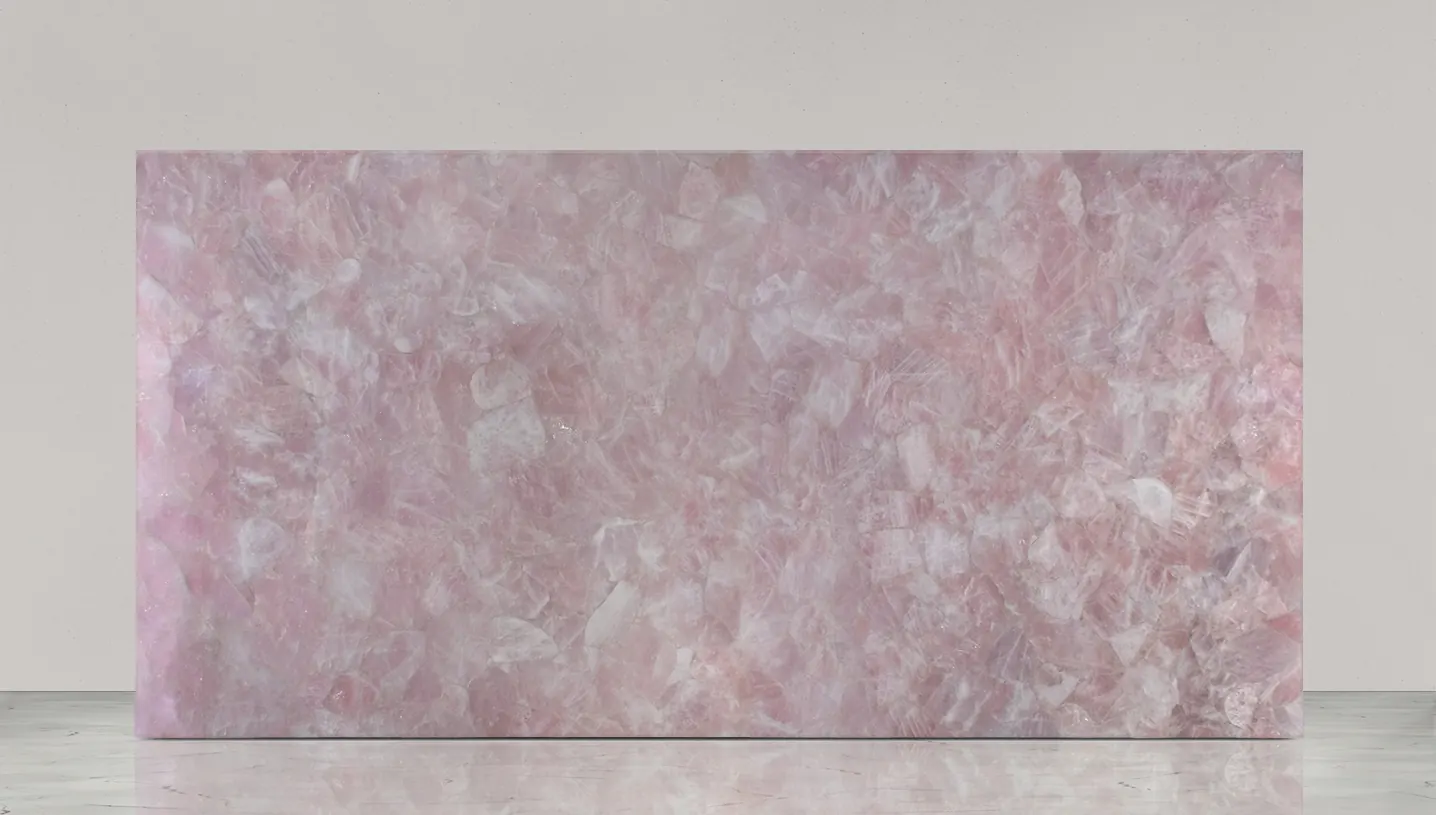 Quartz Pink Medium, полудрагоценные камни — образец натурального камня